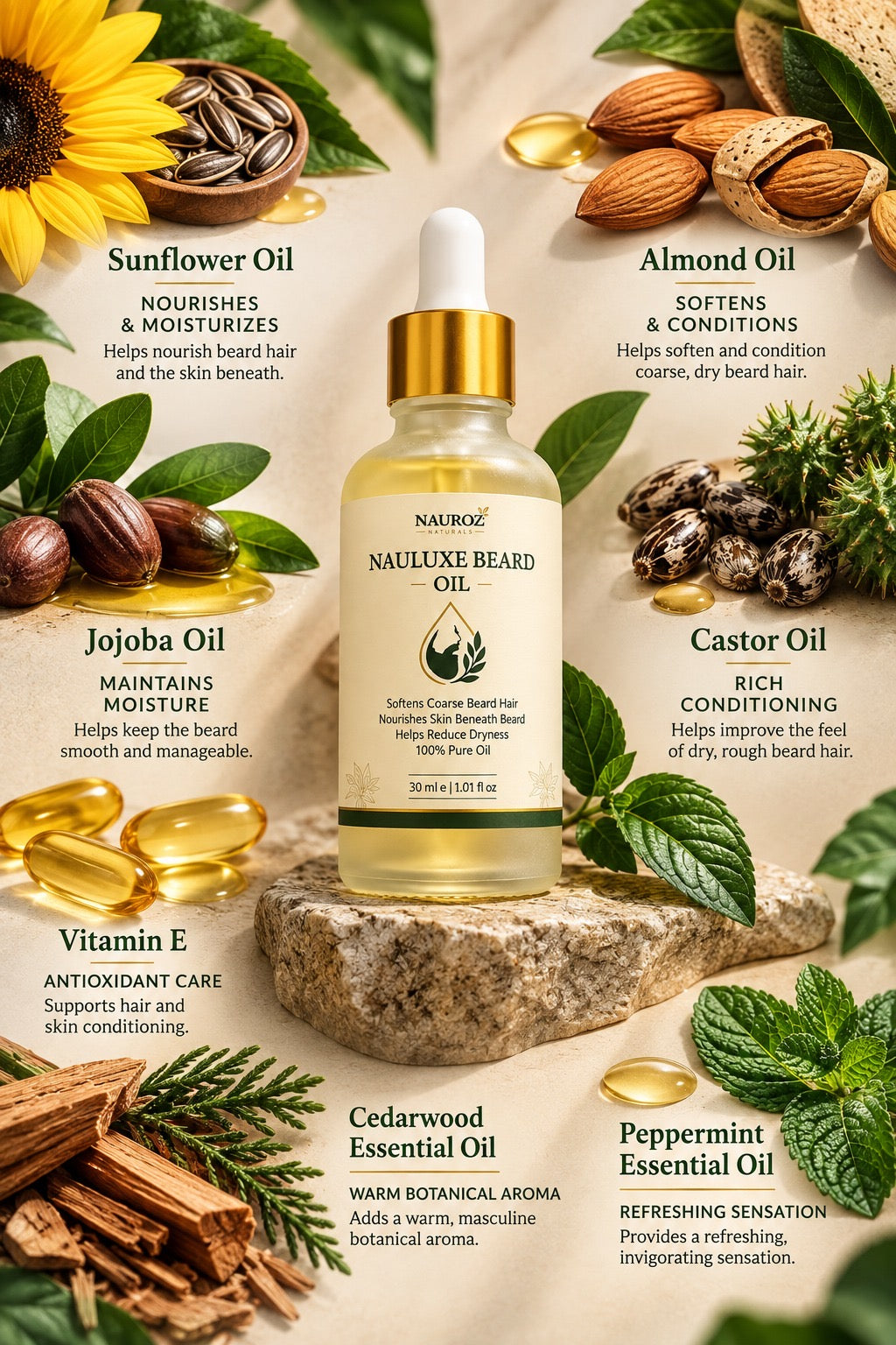 NauLuxe Beard Oil