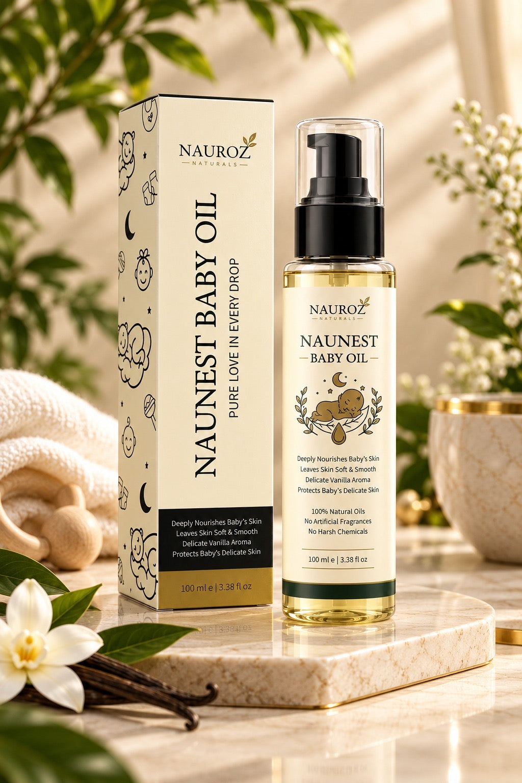 NauNest Baby Oil